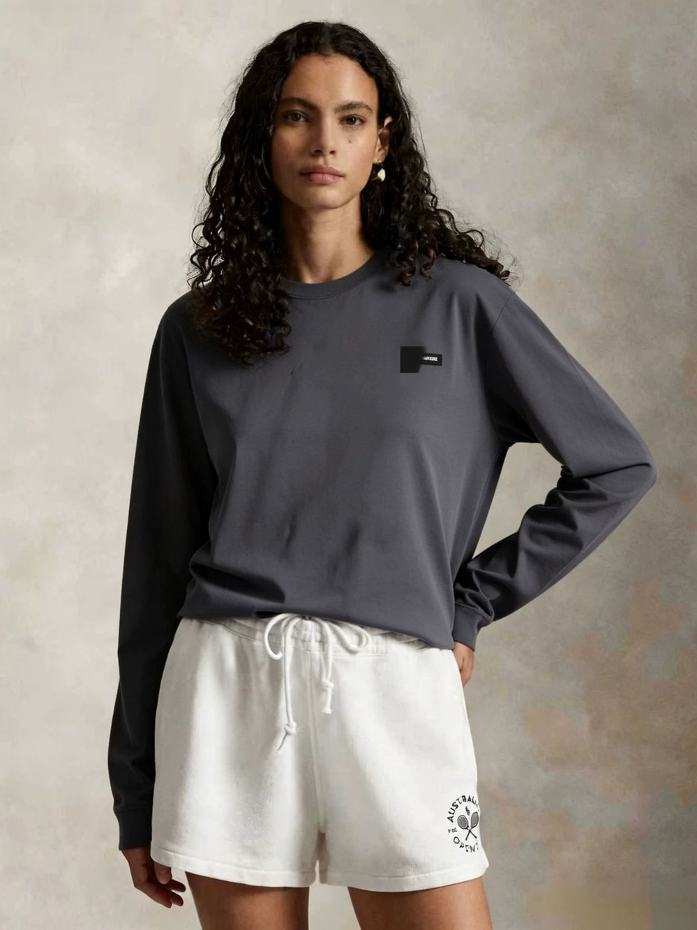 Zara Summer Casual Loose Fit Crew Neck Long Sleeve T-Shirt